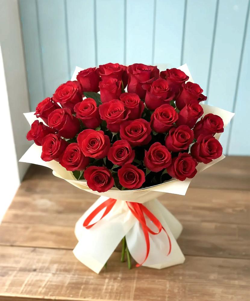 Букет 29 Красных роз в Ягодное