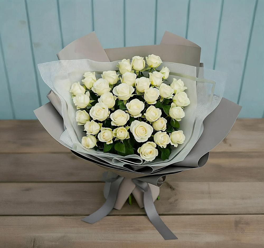 Букет Белоснежная нежность в Ягодное