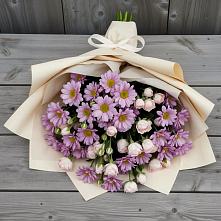 Букет цветов из:  Розы и Хризантемы #REPLACE_PRED# Ягодное