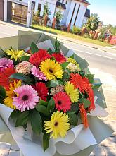 Букет цветов из:  Герберы #REPLACE_PRED# Ягодное