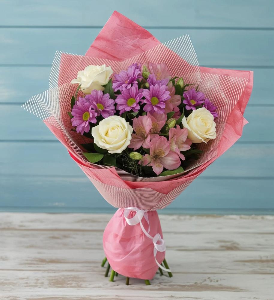 Букет цветов из: Герберы в Ягодное