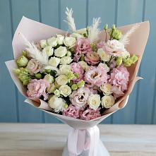 Букет цветов из:  Альстромерии и Розы #REPLACE_PRED# Ягодное